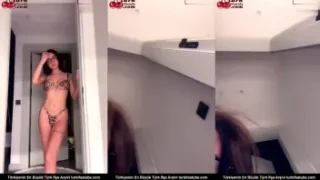 Çiçekli iç çamaşırlarıyla canlı yayın yapan Celine